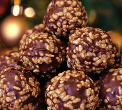 Christmas Chocolate Rice Krispie Balls – Easy No-Bake Recipe