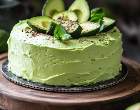 Christmas Avocado Cake in 10 Minutes