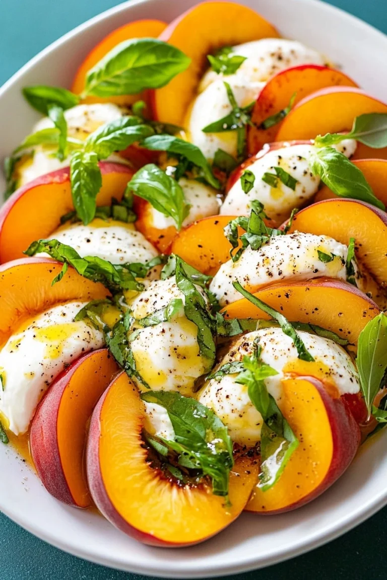 Peach Burrata Salad