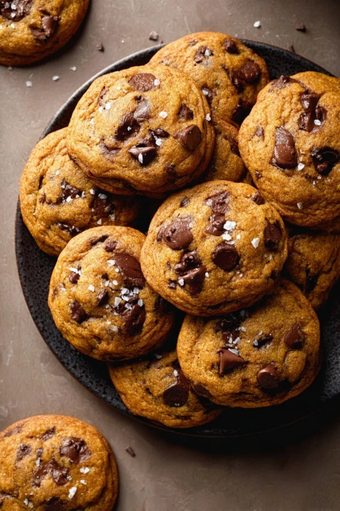 Chewy Pumpkin Chocolate Chip Cookies