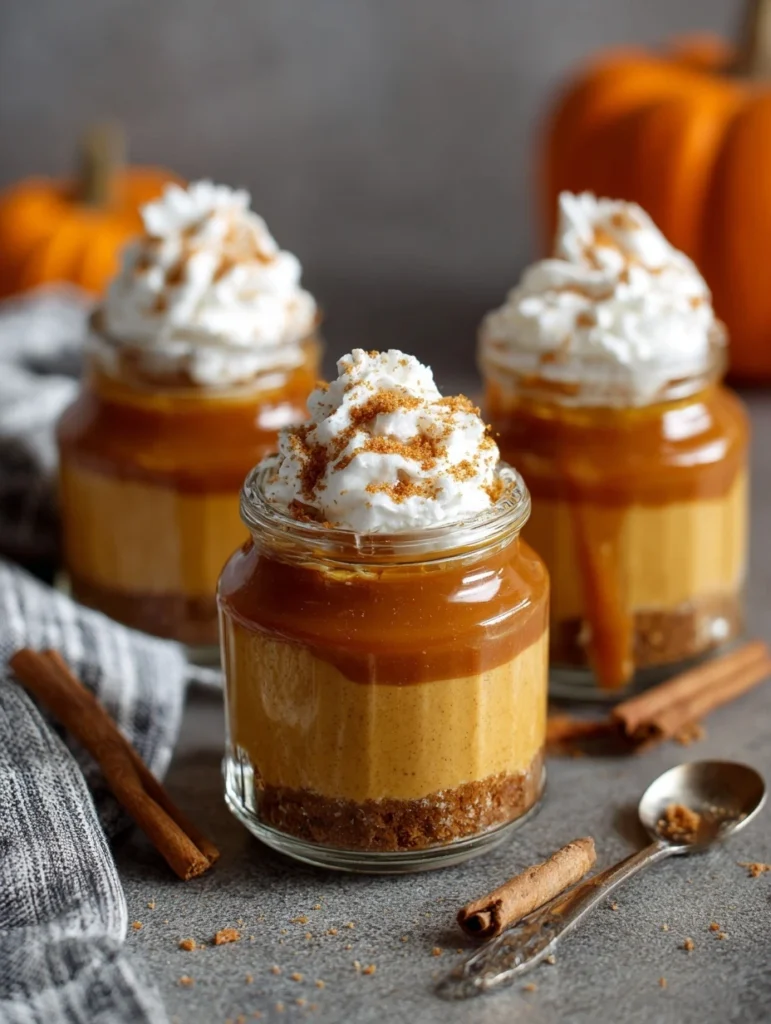 Fall Dessert Ideas: No-Bake Pumpkin Pie Jars for a Cozy Autumn Treat