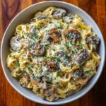 Creamy Mushroom Alfredo Fettuccine – Easy 30-Minute Dinner Recipe