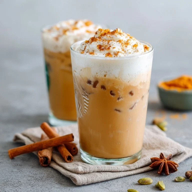 The Best Starbucks Iced Pumpkin Cream Chai Tea Latte Copycat