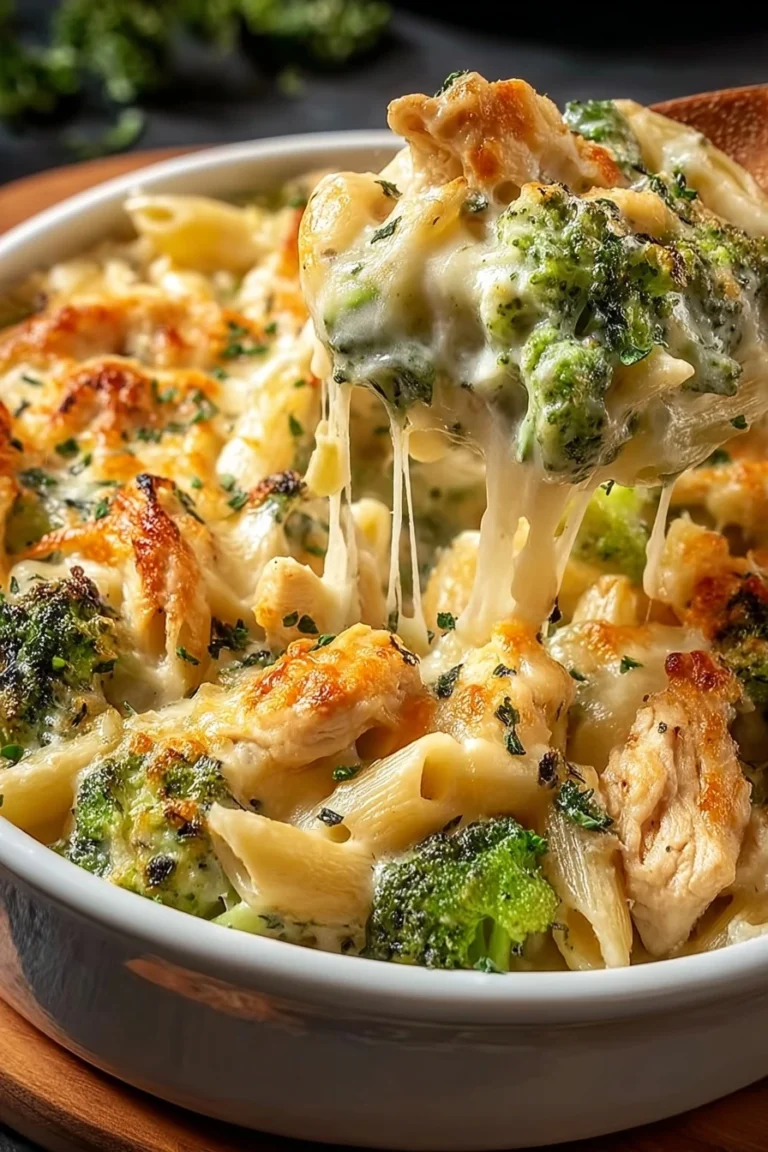 Delicious Chicken and Broccoli Alfredo Bake