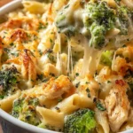 Delicious Chicken and Broccoli Alfredo Bake