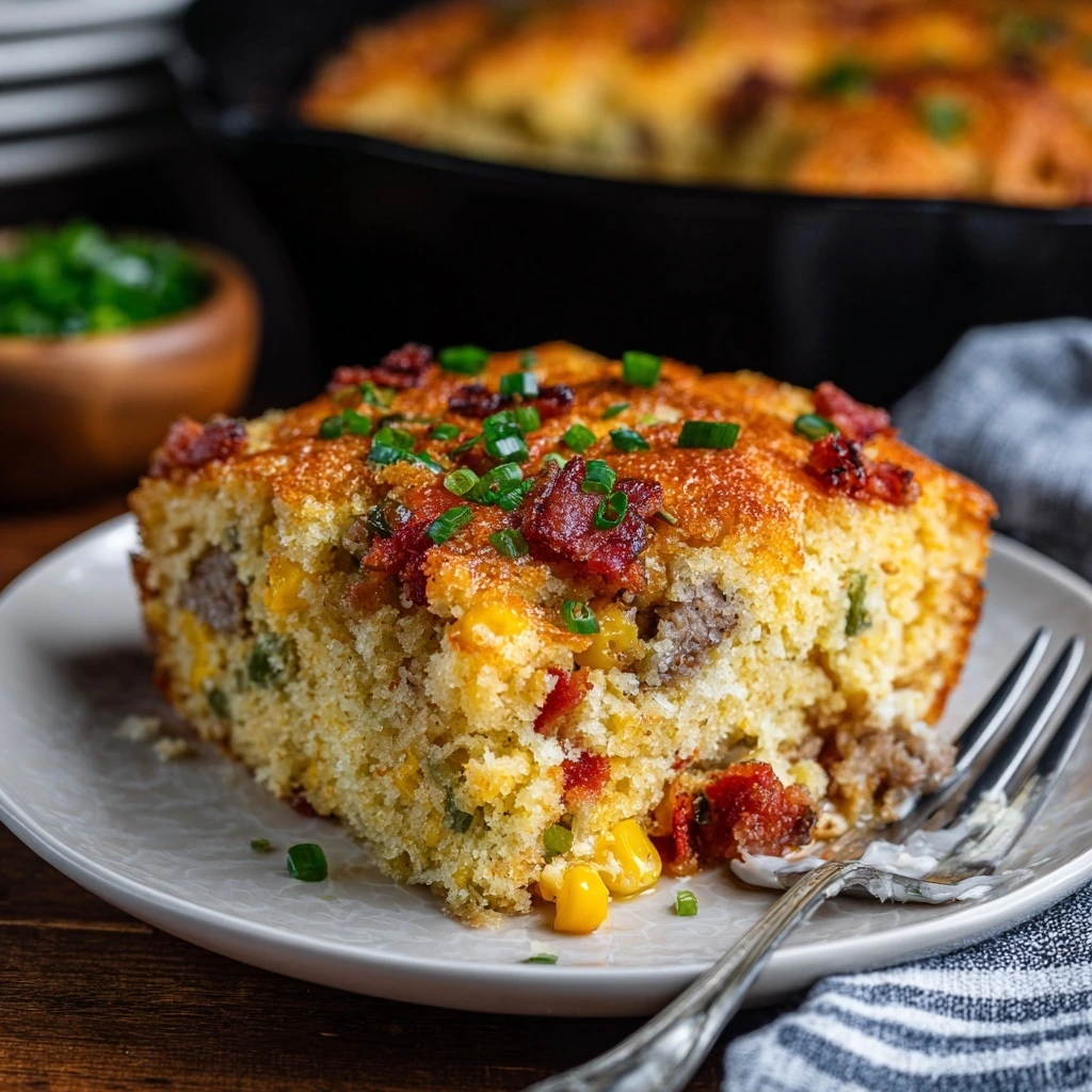 Loaded Cornbread Casserole