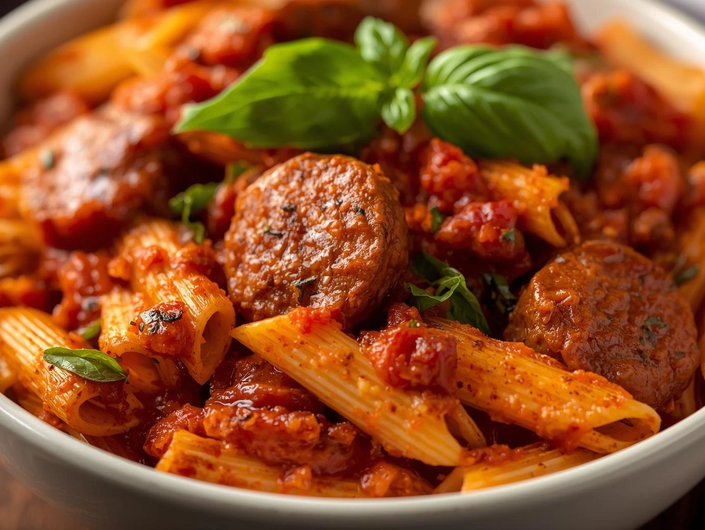 Spicy Sausage & Tomato Penne – Easy 30-Minute Dinner Recipe
