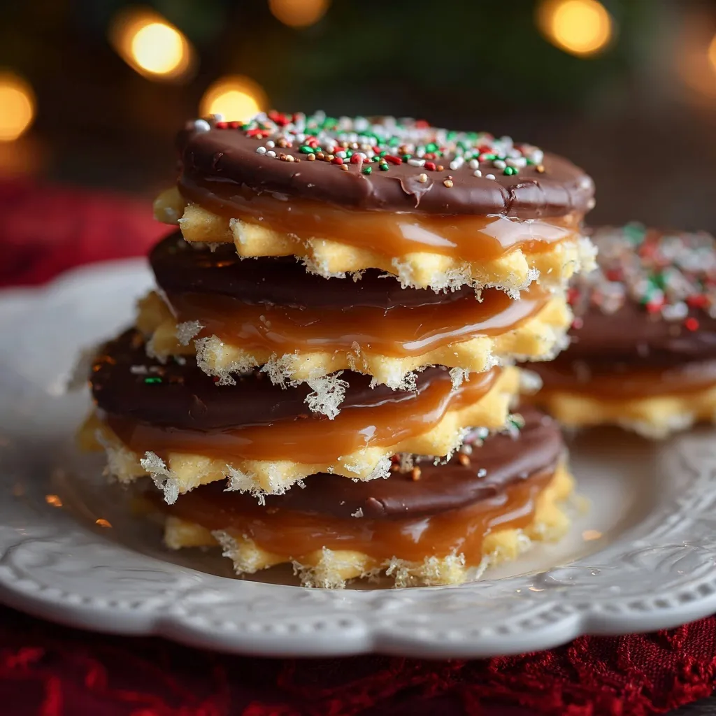 Irresistible Caramel Ritz Cracker Christmas Cookies for Festive Delight