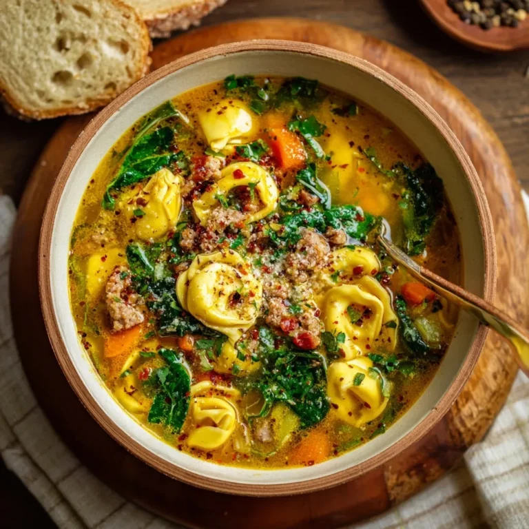 Autumn Tortellini Soup With Sausage