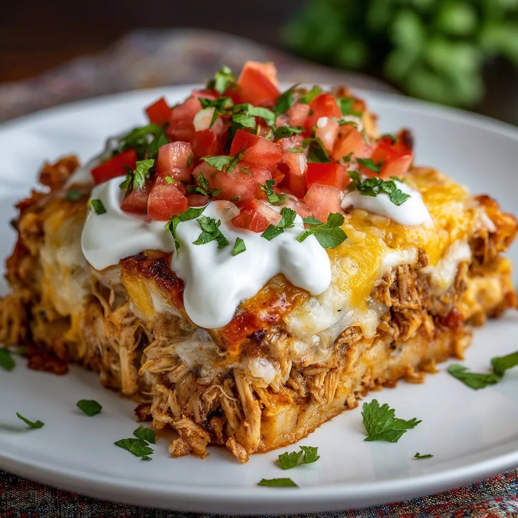 Chicken Burrito Casserole