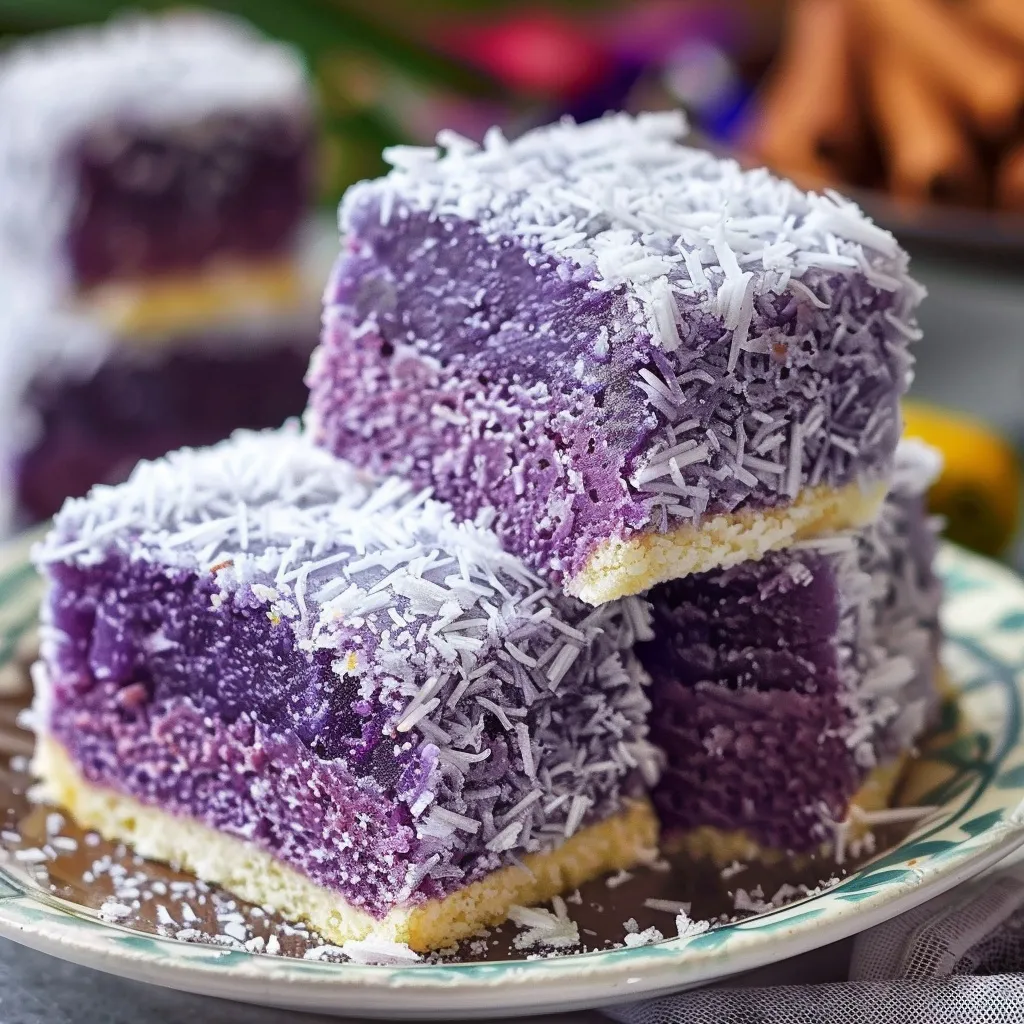 Purple Coconut Bars