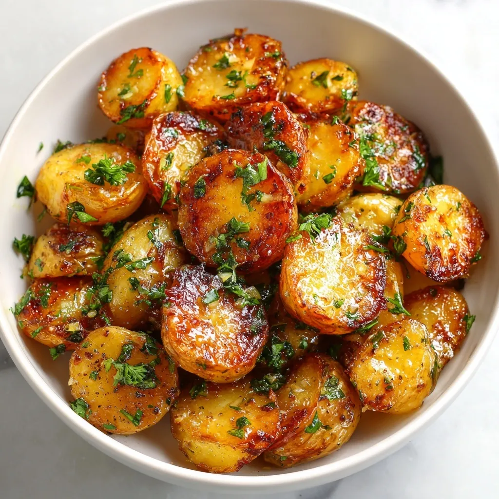 Crispy Garlic Butter Potatoes