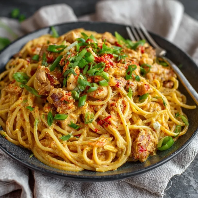 Bold & Creamy Cajun Chicken Spaghetti