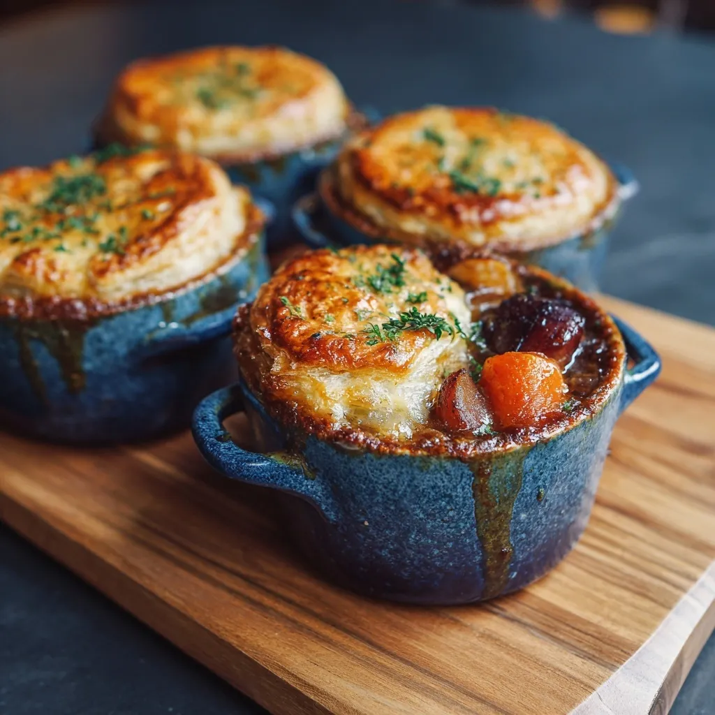 Roasted Autumn Vegetable Pot Pies