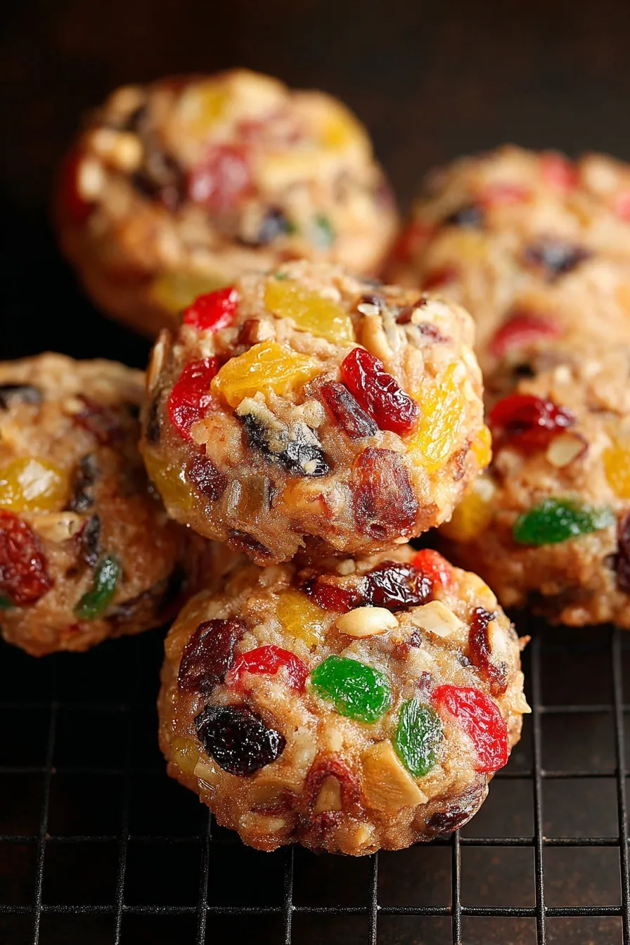 Easy Christmas Fruitcake Cookies