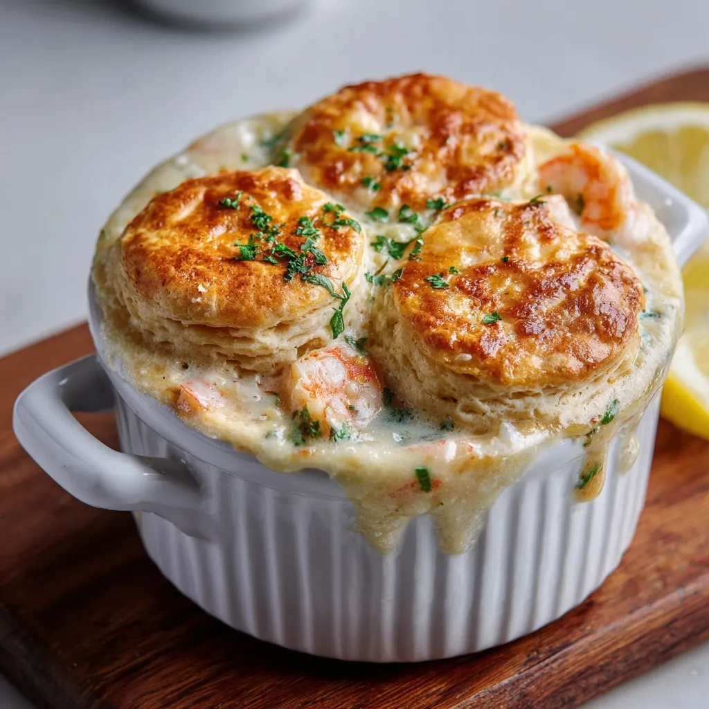 Shrimp & Lobster Biscuit Pot Pie