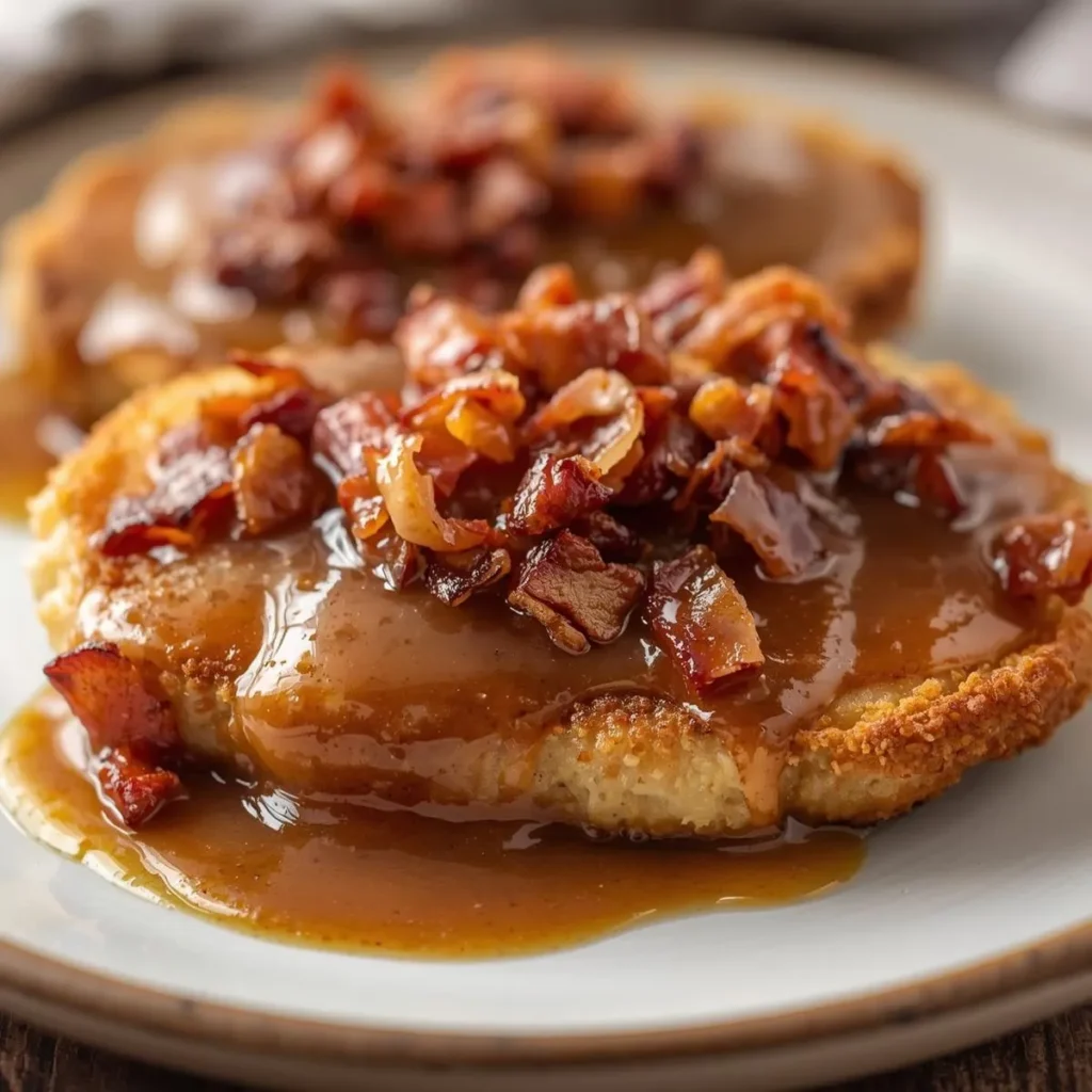 Country Fried Pork Chops with Bacon Gravy