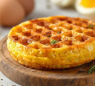 Low Carb Egg & Cheese Chaffle – Crispy Cheesy & Totally Keto!
