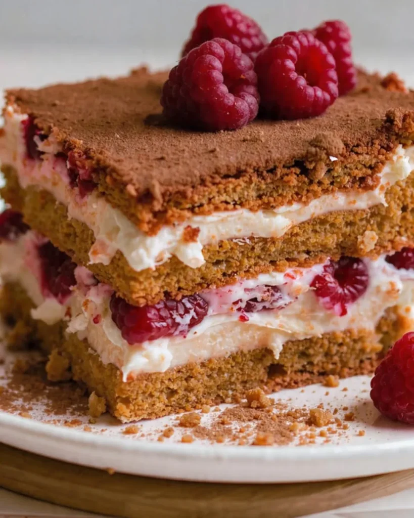 No-Bake Raspberry Cream Cake