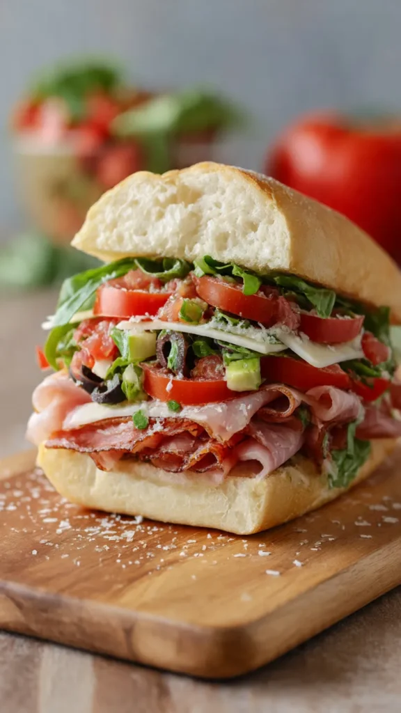 Italian Grinder Salad Sandwich