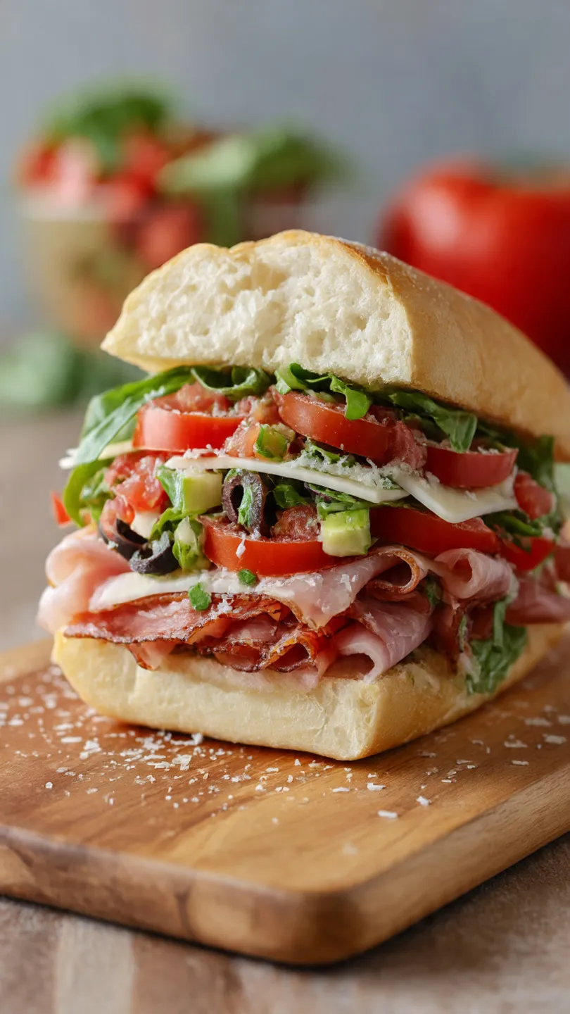 Italian Grinder Salad Sandwich