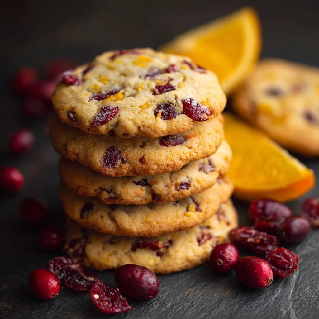 christmas Cranberry Orange Cookies
