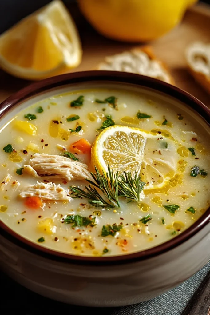 CROCKPOT LEMON CHICKEN SOUP
