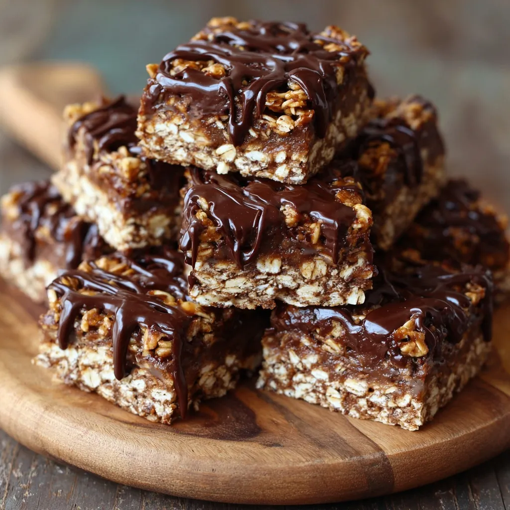 No-Bake Chocolate Oatmeal Bars