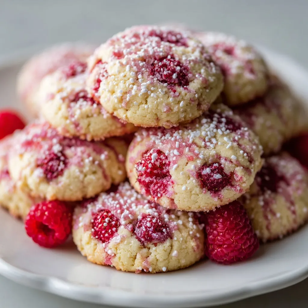 Soft and Chewy Raspberry Sugar Cookies