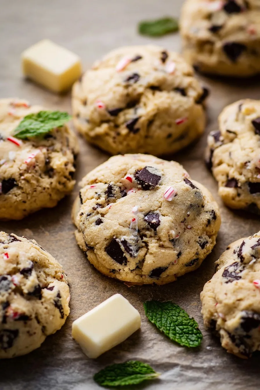 Peppermint Chocolate Chip Cookies
