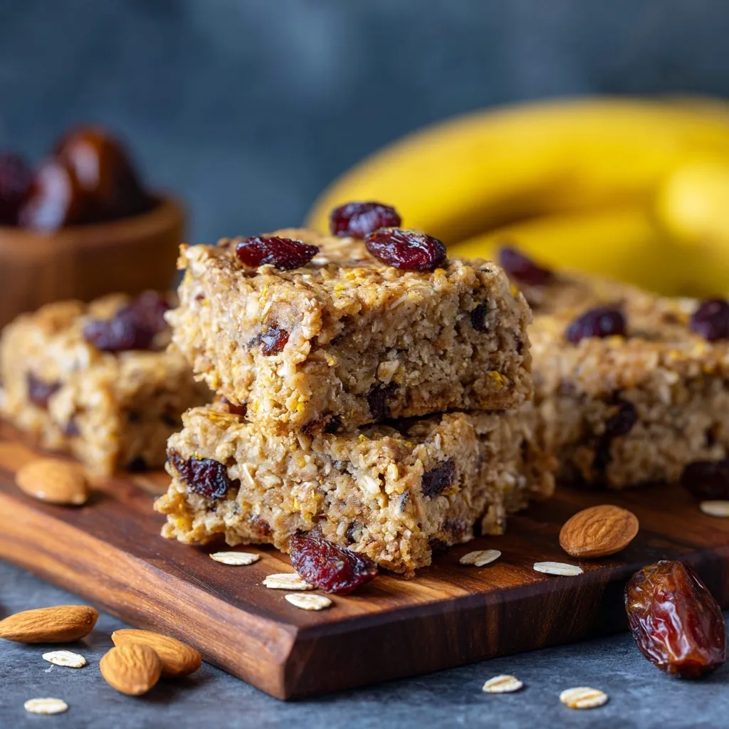 Energizing Banana Oatmeal Bars