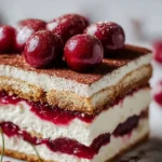 Elegant Cherry Amaretto Tiramisu