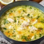 Avgolemono — Greek Lemon Chicken Soup