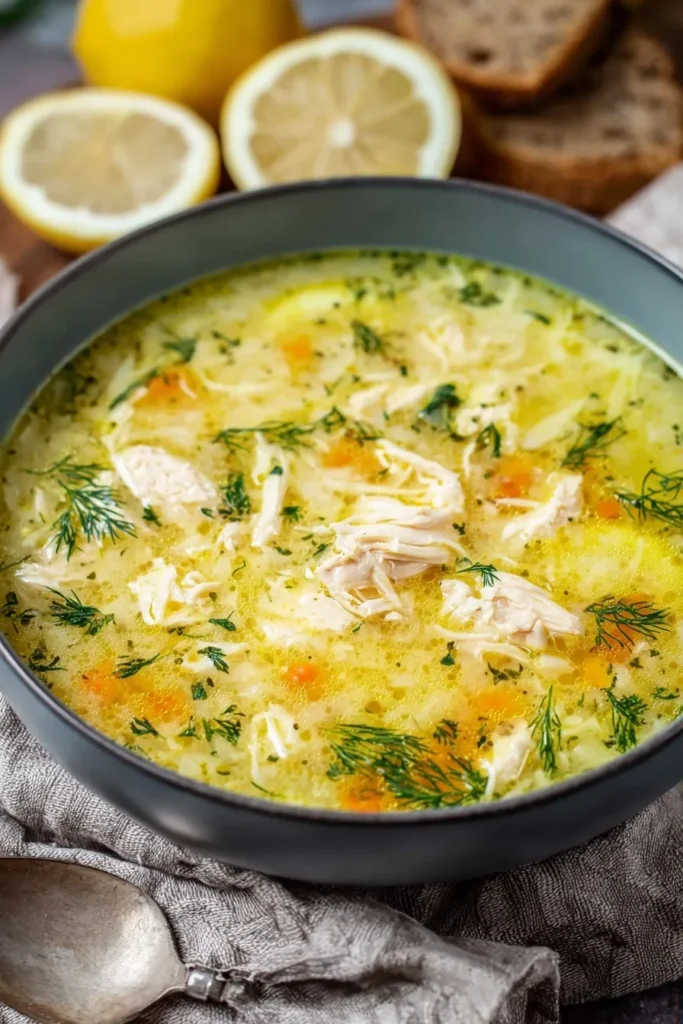 Avgolemono — Greek Lemon Chicken Soup