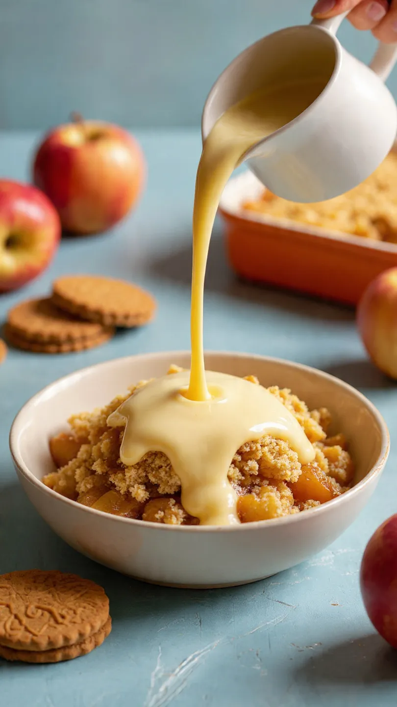 Best Biscoff Apple Crumble