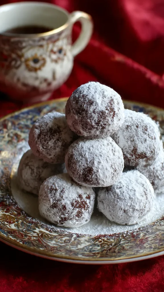 Chocolate Snowball Cookies