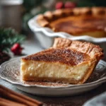 Christmas Eve Cinnamon-Vanilla Custard Pie
