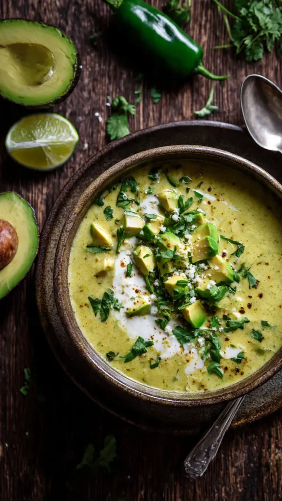 Cozy Poblano Soup