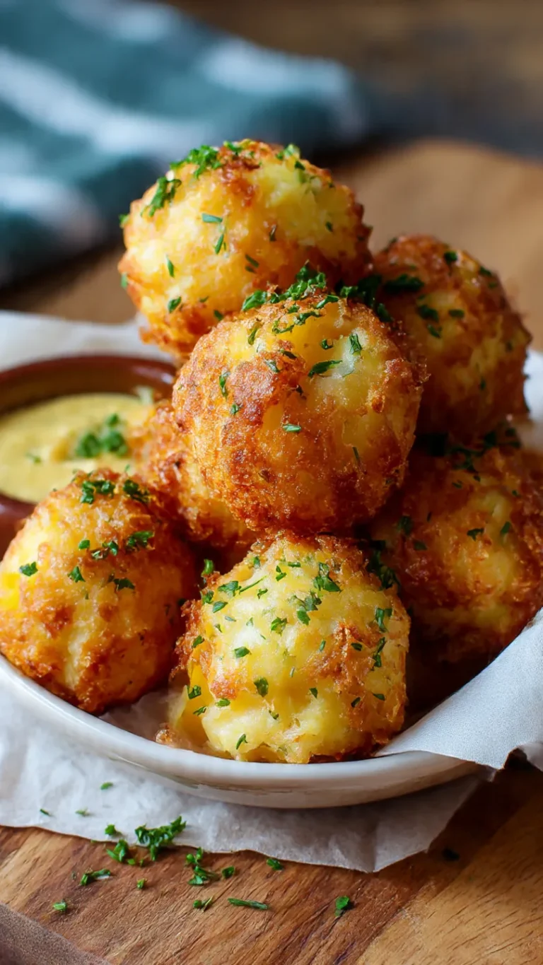 Crispy Mashed Potato Cheese Puffs
