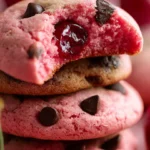 Heavenly Maraschino Cherry Chocolate Chip Cookies