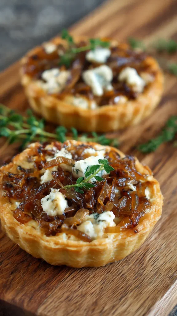Irresistible Caramelized Onion and Goat Cheese Tarts in 3 Easy Steps