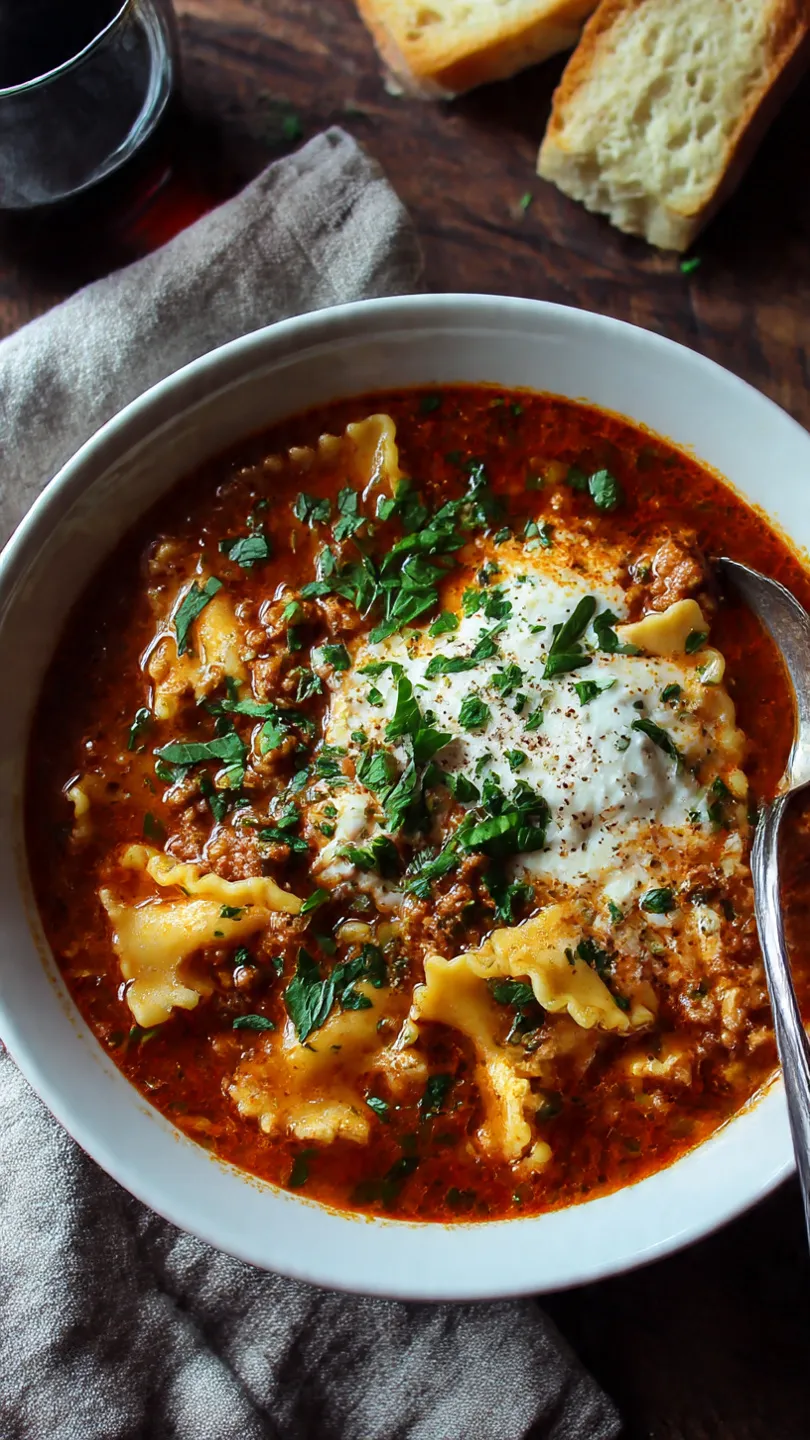 Lasagna Soup
