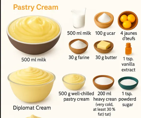 The 3 Basic Creams to Fill Your Desserts