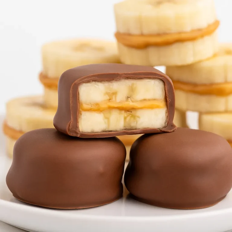 Frozen Chocolate-Covered Banana Peanut Butter Bites