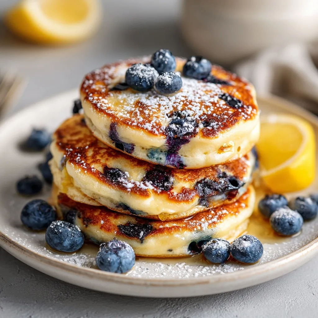 Blueberry Lemon Pancake Bites – soft, fluffy mini pancakes bursting with fresh blueberries and bright lemon flavor, perfect for breakfast or brunch.