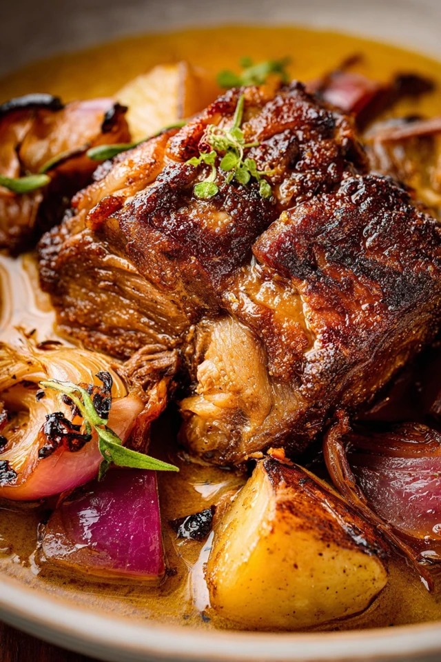 Apple Cider Braised Pork Shoulder
