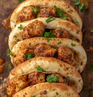 Crispy Chicken Stuffed Flatbreads