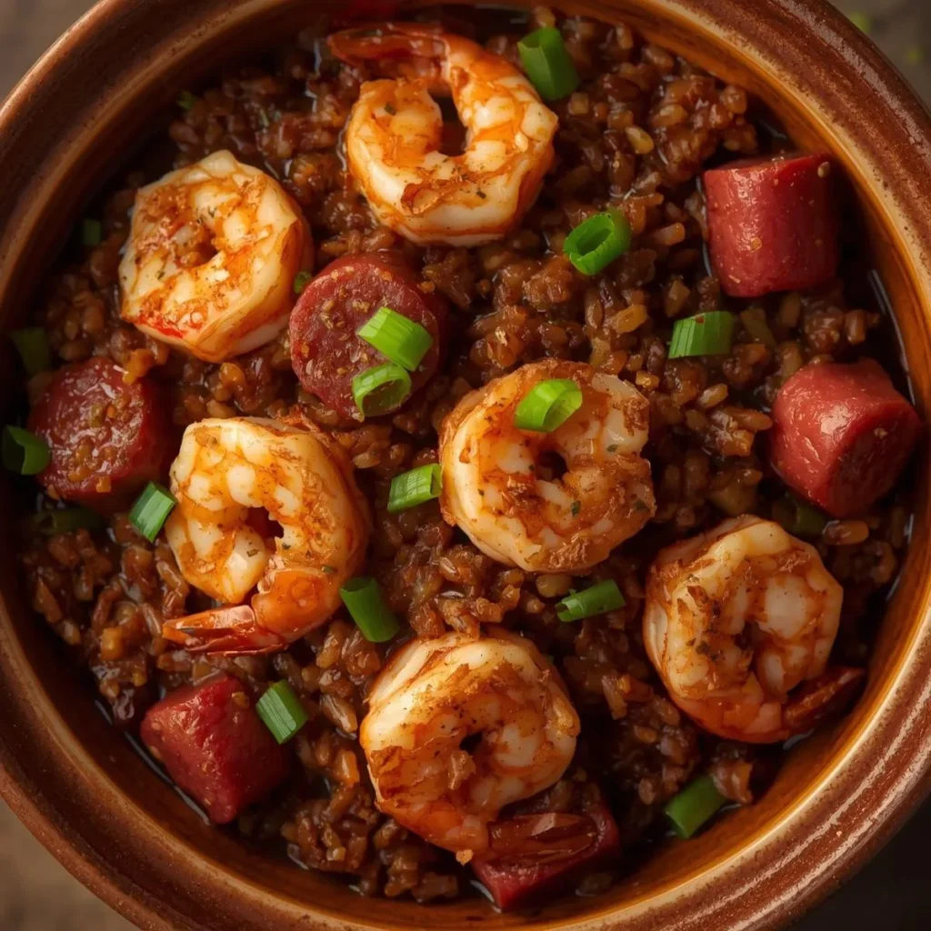 Shrimp Sausage Dirty Rice Recipe