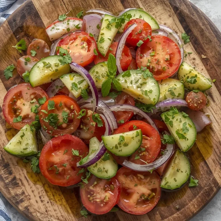 Tomato Cucumber Onion Salad