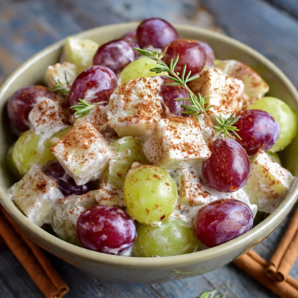 Cinnamon Apple Grape Salad